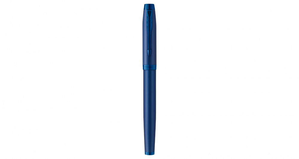 Перьевая ручка Parker IM Monochrome Blue, перо:F, цвет чернил: blue, в подарочной упаковке.