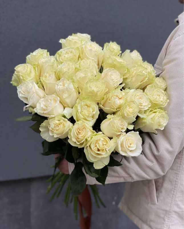 Букет из 33 эквадорских роз 70 см  #2830