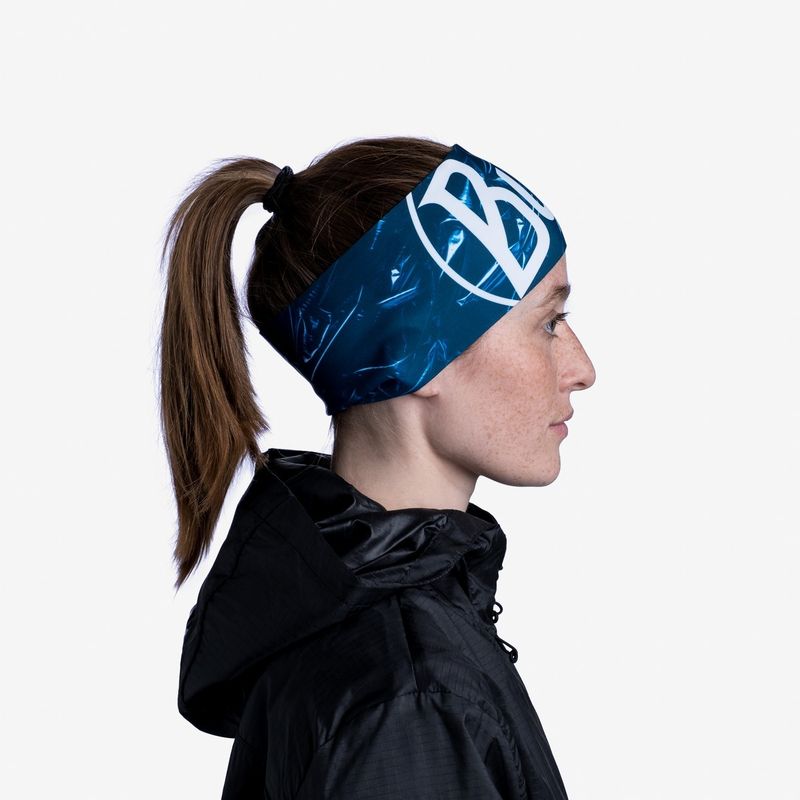 Теплая спортивная повязка на голову Buff Headband Tech Fleece Xcross Фото 3