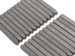 Клейма буквенные кириллица 3мм (HRC 60+-2град. DIN 1451) JTC