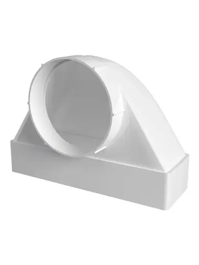 Переходник пластиковый ERA D100 мм 90° 60x204