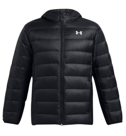 Куртка теннисная Under Armour Legend Down Hooded - black/white