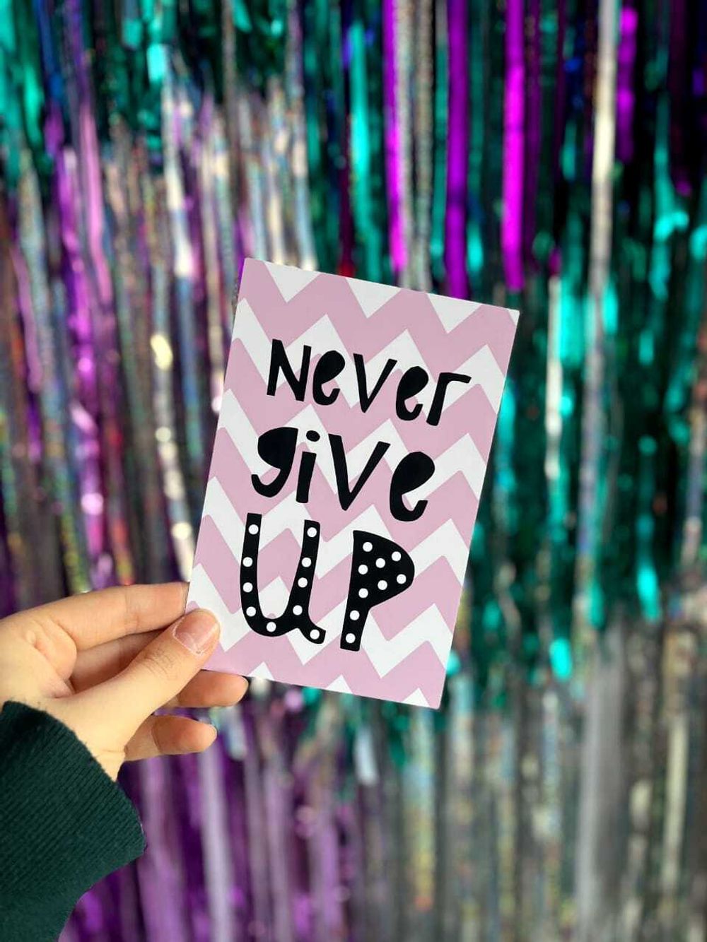Открытка Never give up №16  Изображение2