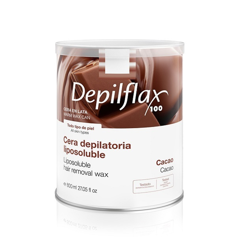 Воск теплый в банке Depilflax Шоколадный 800мл