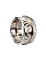 Футорка, латунь, внутренняя/наружная резьба 1 1/4"х3/4", никель, RTP