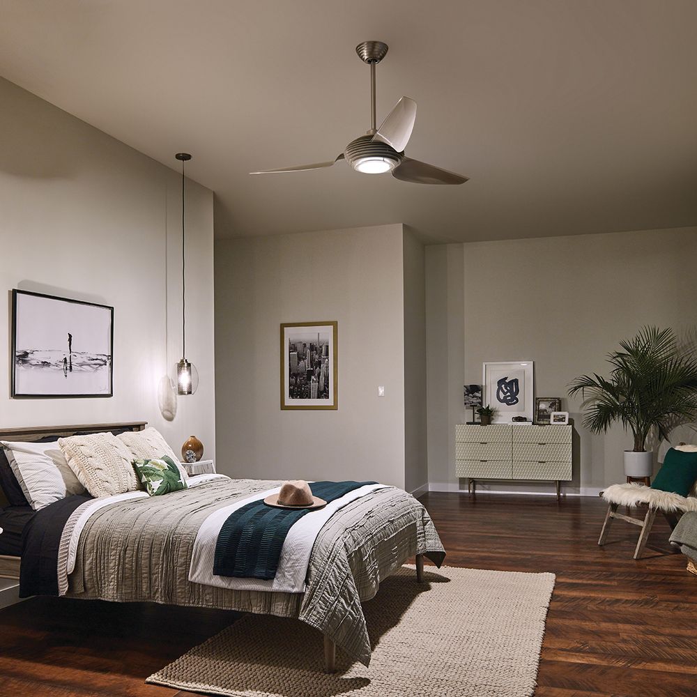 Светильник с вентилятором KLF-VOYA-60-BS Kichler