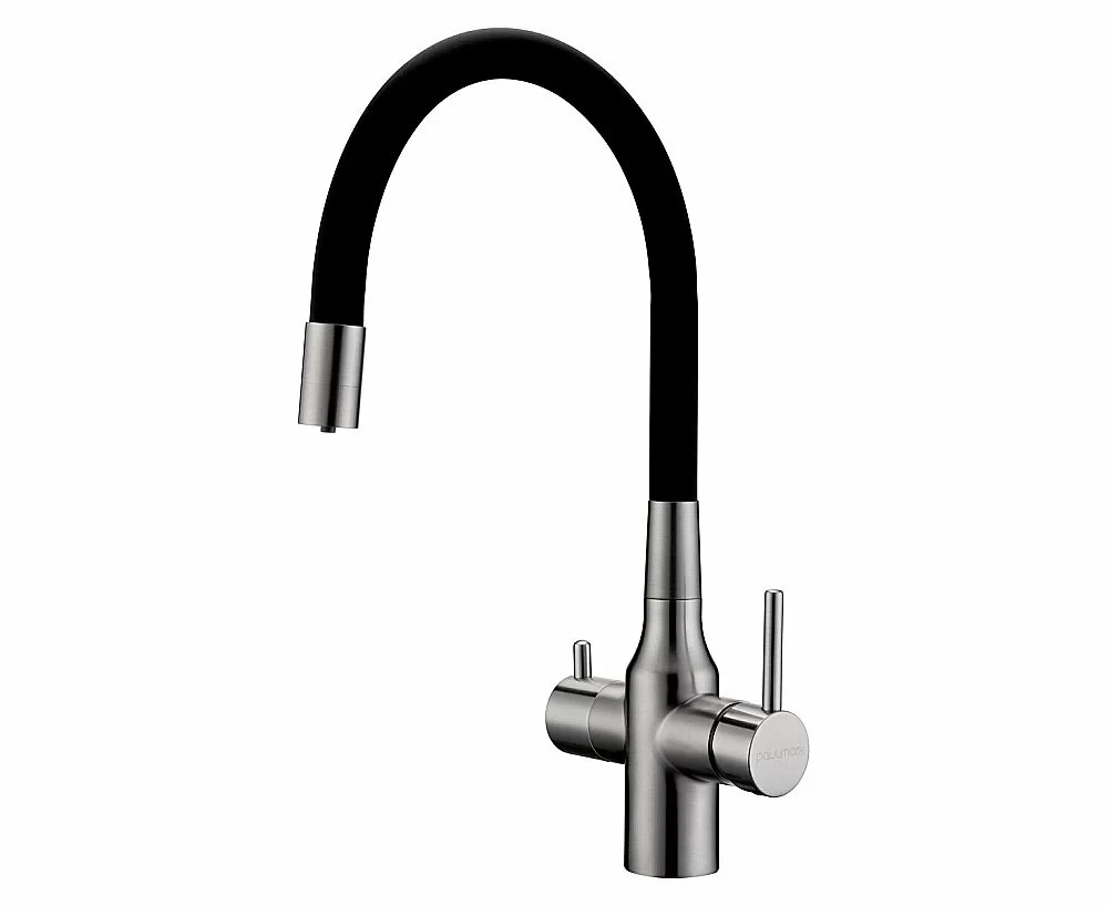 Смеситель для кухни Paulmark Salix Sa213419-BS брашированная сталь