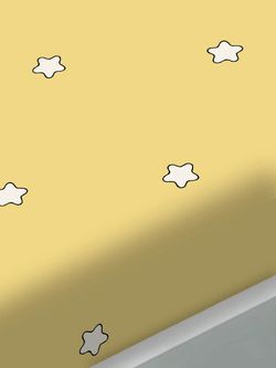 Простынь на резинке Сказка "Летние звезды" 120х200 см, перкаль