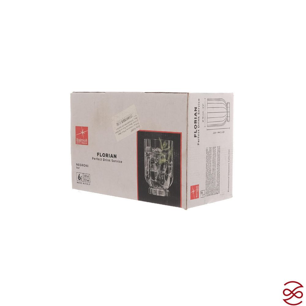 Набор стаканов 375мл 6шт Florian Bormioli Rocco Golden Rim