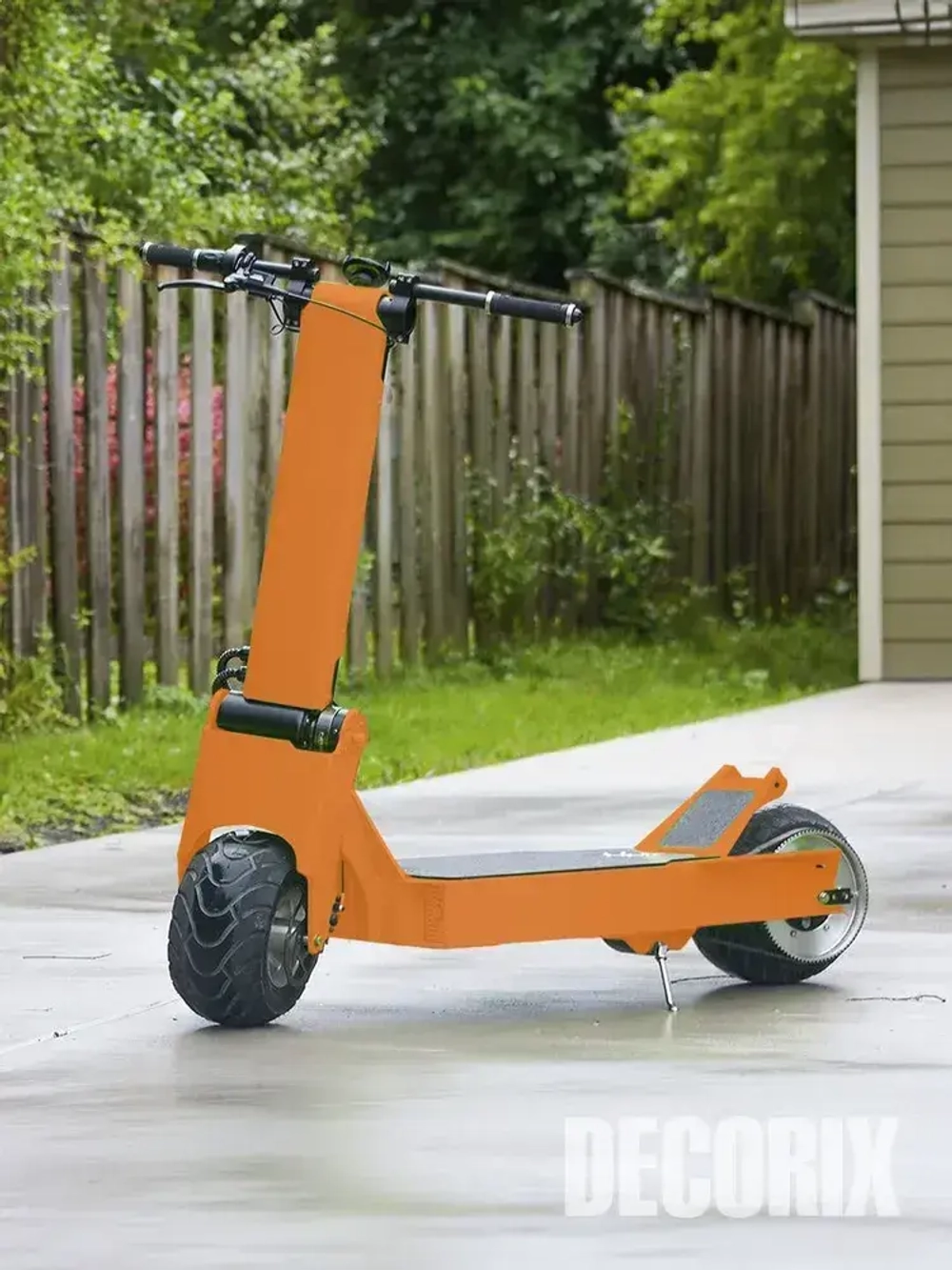 Краска аэрозольная оранжевая флуоресцентная матовая DECORIX - эмаль акриловая в баллончике для любых поверхностей 520 мл