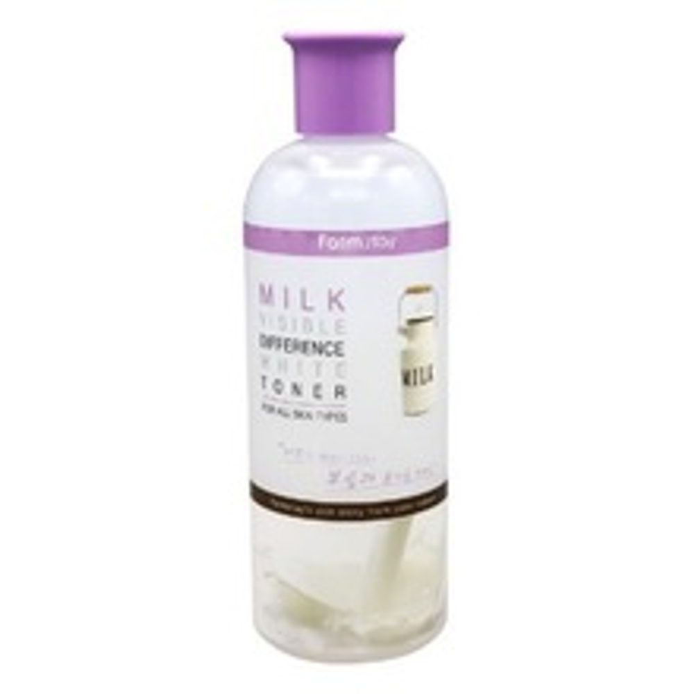 FarmStay, Milk Visible Difference Moisture White Toner - Увлажняющий Тонер с молочными протеинами 350 мл.