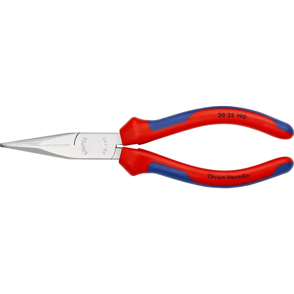 Длинногубцы хромированные 190 мм Knipex 30 25 190