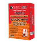 Смесь кладочная, жаростойкая, для печей, дымоходов и мангалов Терракот, 25 кг (Для кладки внешних стенок)