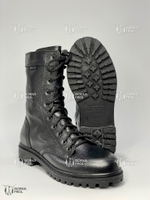 Берцы ТРЕК BIZON ТК-10, кожа хромовая, подошва каучук, Ortholite