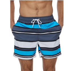 Мужские шорты разноцветные в полоску Romeo Rossi RR9504-37