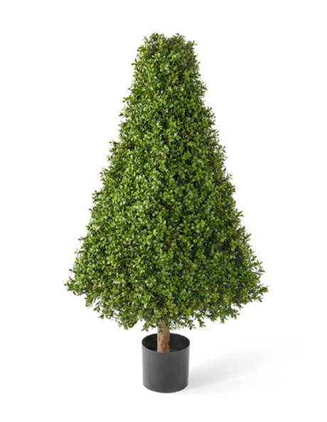 Самшит-пирамида уличный на каркасе 120 см