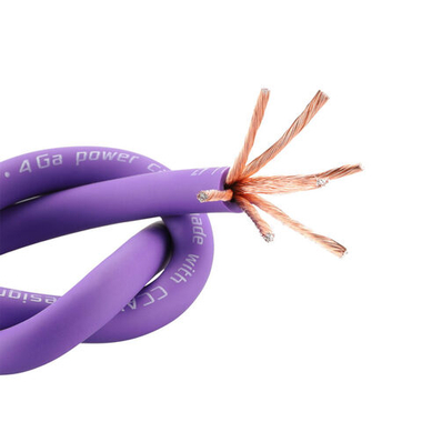 DL Audio Barracuda Power Cable 4 Ga Purple | Кабель силовой из омедненного алюминия 4GA (21.2 кв.мм.)