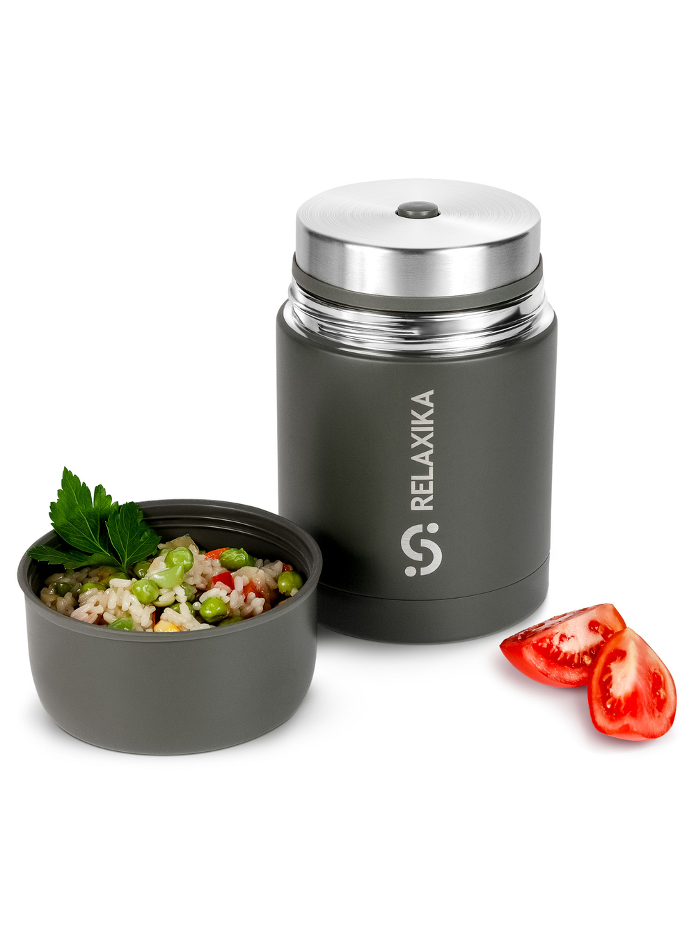 Термос для еды Relaxika 301 (0,7 литра), хаки