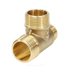 Тройник латунь переходной Ду 15х20х20 (1/2"х3/4"х3/4") НР/НР/НР VALFEX VF.131.L.034