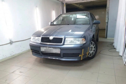 Накладка на передний бампер Skoda Octavia Tour