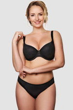 Трусы-слипы с заниженной линией талии Melody (Размер: 48) (Цвет: черный с бежевым)