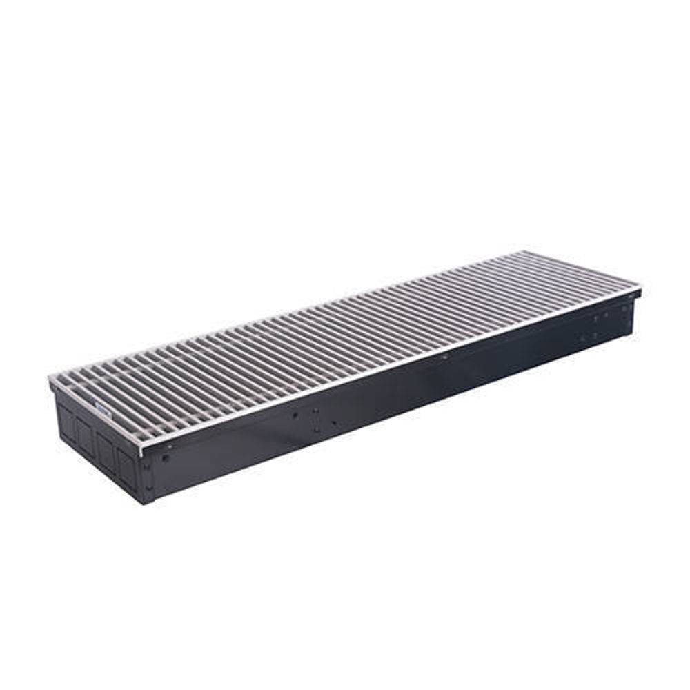 Конвектор внутрипольный STOUT - SCN 80x190x2400 мм (решетка роликовая, анодированный алюминий)