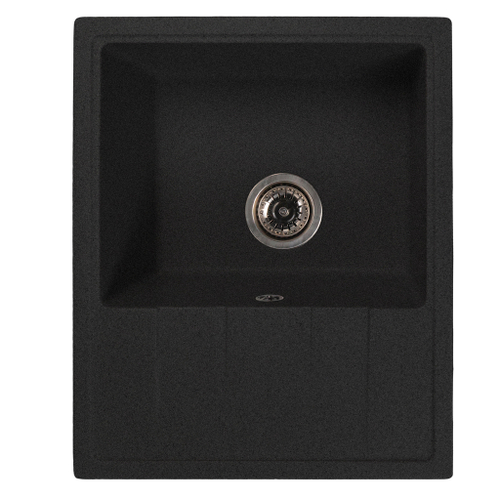 Мойка ML-GMS103 СТАНДАРТ с крылом, черный (308), 570*460*190мм