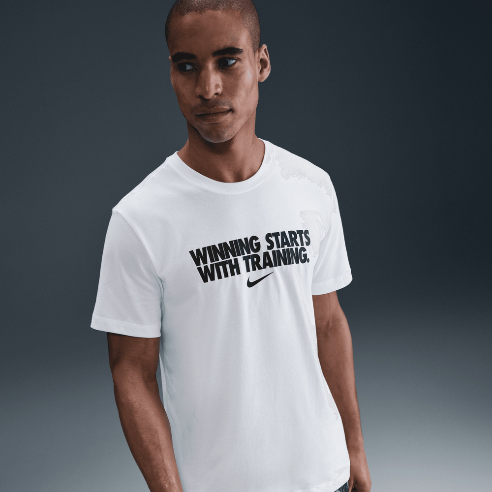 HV4187-100 Футболка тренировочная Nike Dri-fit Tee Winning