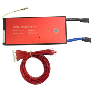 Плата контроля BMS Li-ion 13S 48V 80A