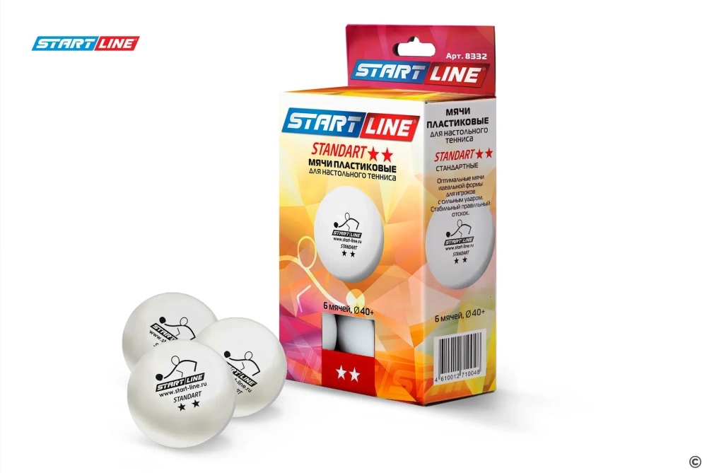 Мячи н/т 2* Start Line Standart 6шт