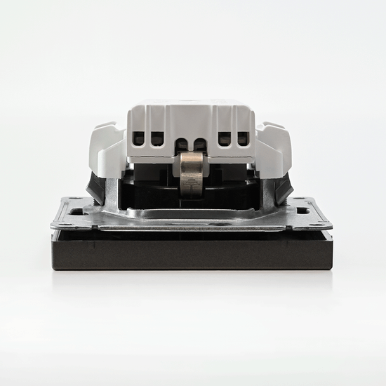 Розетка ArtGallery 16А с заземл. защ. шторки механизм мокко SE GAL000645