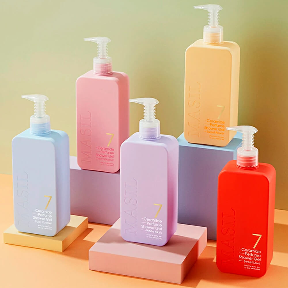 Питательный парфюмированный гель для душа с церамидами Masil 7 Ceramide Perfume Shower Gel Baby Powder