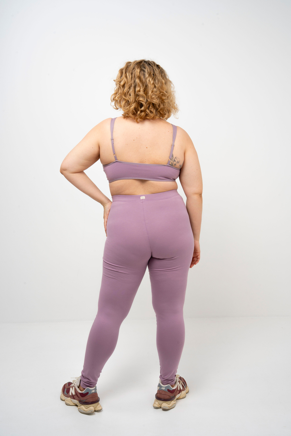 Базовые леггинсы из хлопкового трикотажа | Последние размеры