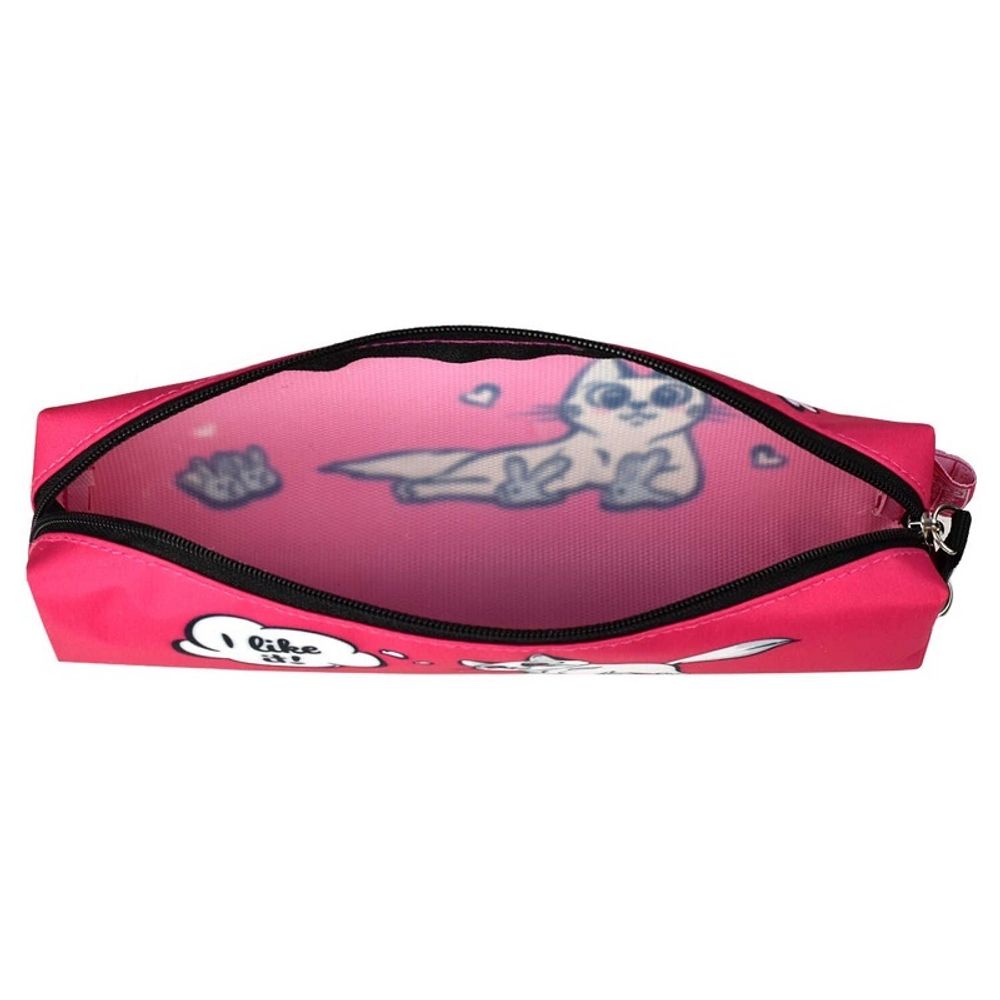 Пенал мягкий тубус 200х40 Феникс Кот в тапках, микрофибра на ПВХ-основе