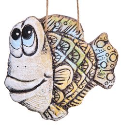 KK-244 Панно «Рыба» шамот