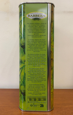Оливковое масло BARBERA Alive Extra Virgin 3 литра в жестяной канистре Италия
