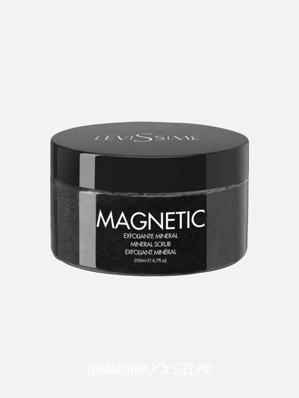 Минеральный скраб для лица с лунным камнем Magnetic Mineral Scrub, Levissime, 200 мл