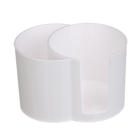 Органайзер для ватных дисков и палочек тм ЮНИLOOK, пластик, 9,5х6,5х6,5 см, белый