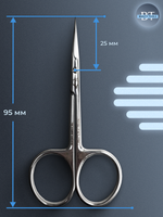 Профессиональные маникюрные ножницы для кутикулы с крючком Exclusive 23 type 2 (magnolia)