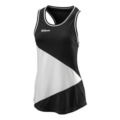 Женская теннисная майка Wilson Team II Tank Top Women - Black, White