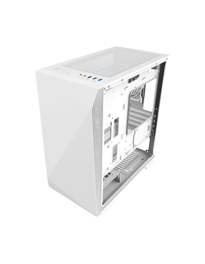 ZALMAN Z1 ICEBERG, MATX, WHITE, WINDOW, 2xCOMBO (3.5" OR 2.5"), 3x2.5", 1xUSB2.0, 2xUSB3.0, FRONT 2x120mm, REAR 1x120mm