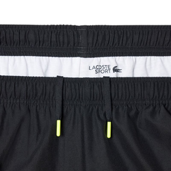 Теннисные шорты Lacoste Printed Diamond Taffeta - black/flashy yellow