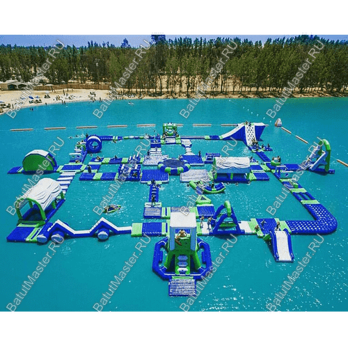 Коммерческий аквапарк на воде «Аква пробежка» 50×50×4 м