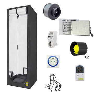 Готовый Гроубокс 40х40x140, LED 100 Вт