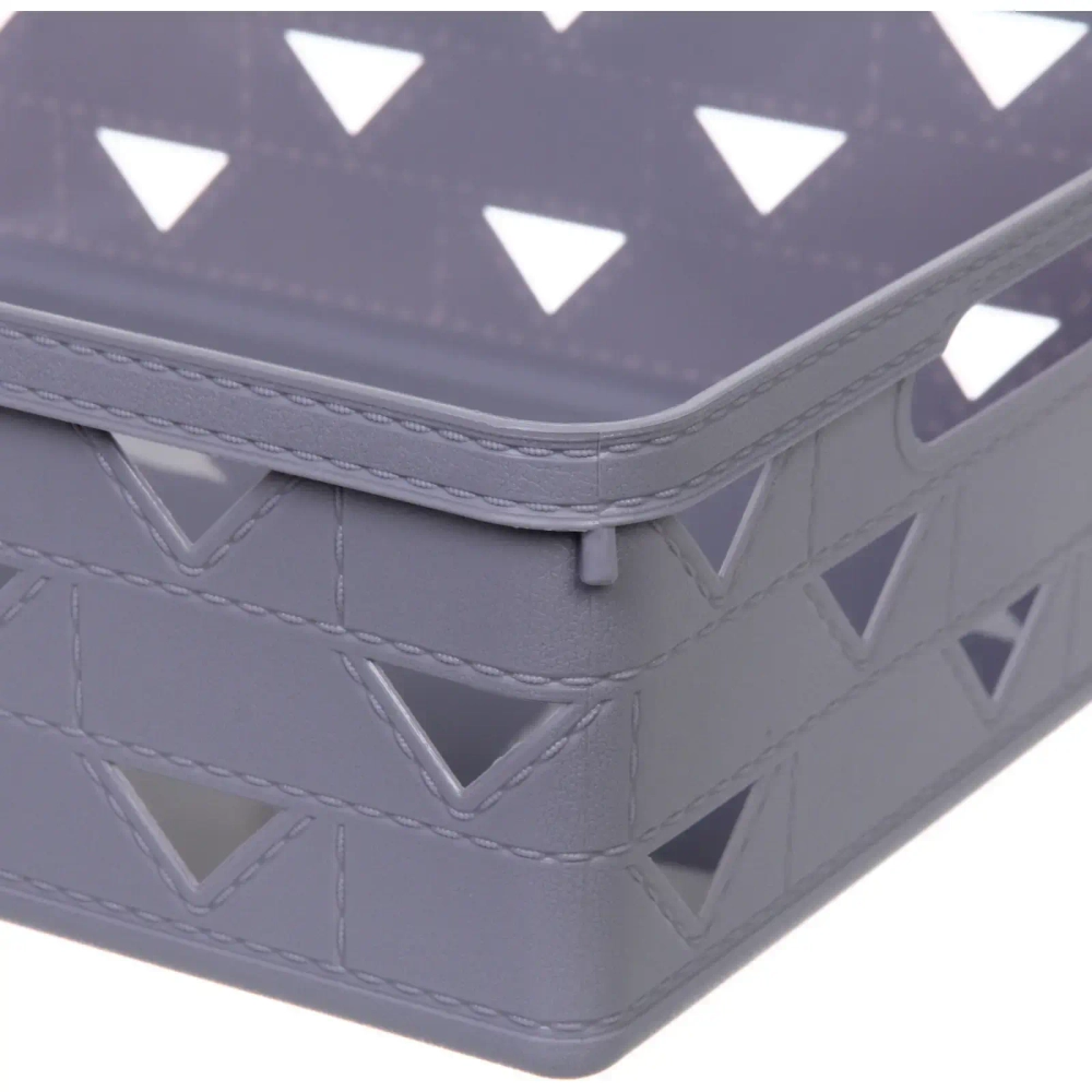 Корзина для хранения «ЭНИГАРТ», цвет светло-серый, 33*25*11см (лейбл Селфи)