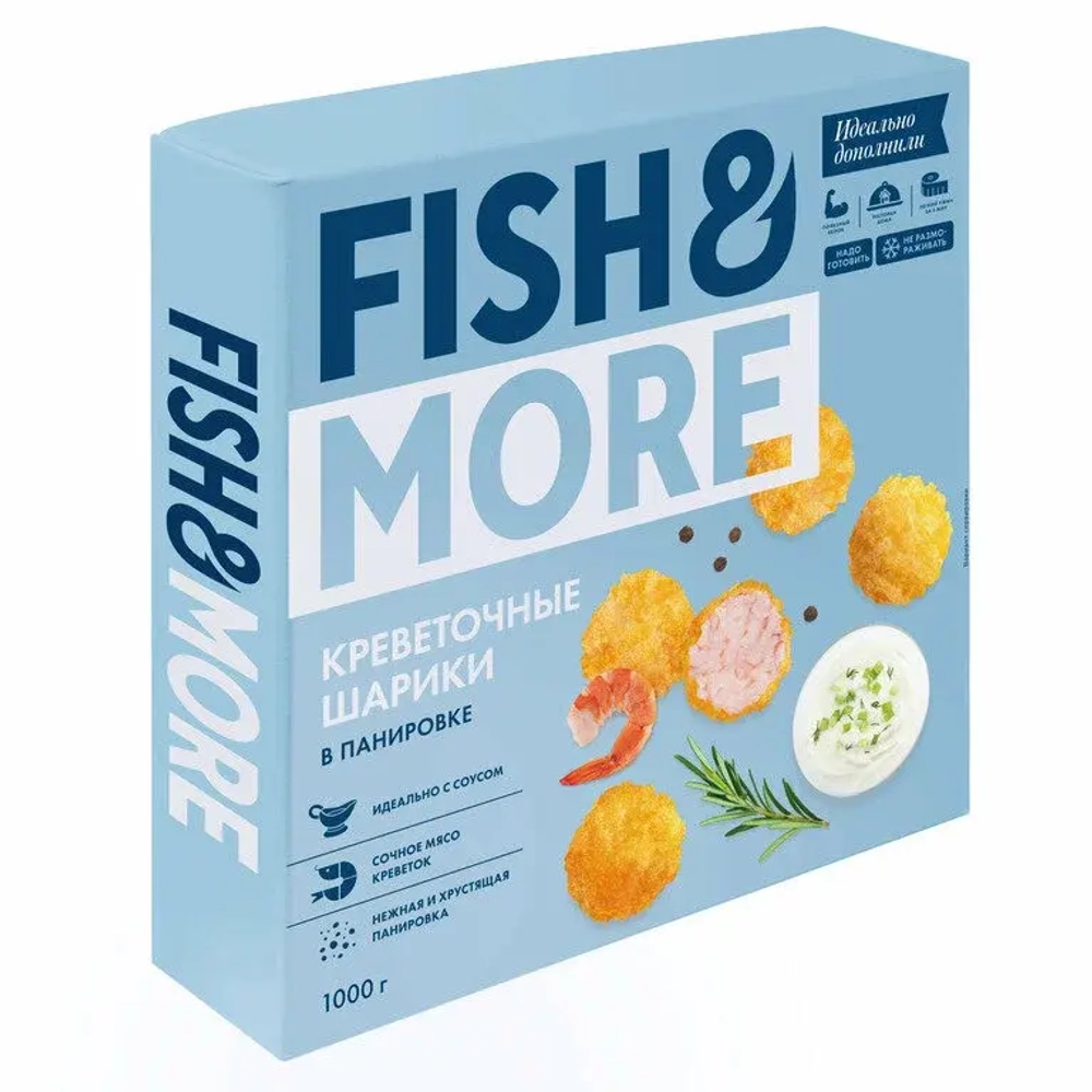 Мясо креветки в обжаренной панировке (Шарики) 1/6