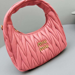 Miu Miu Wander matelassé mini hobo bag