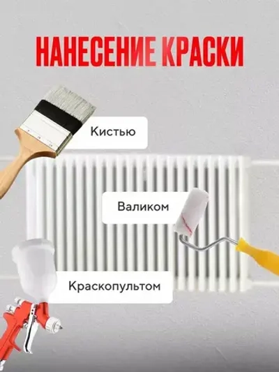 PROCTO Краска для радиаторов отопления, батарей и труб серый графит матовая без запаха быстро сохнущая акриловая эмаль 0.7 кг