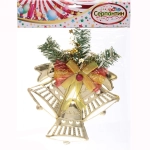Украшение новогоднее «Звонкое трио» 17,5*20 см, Золото