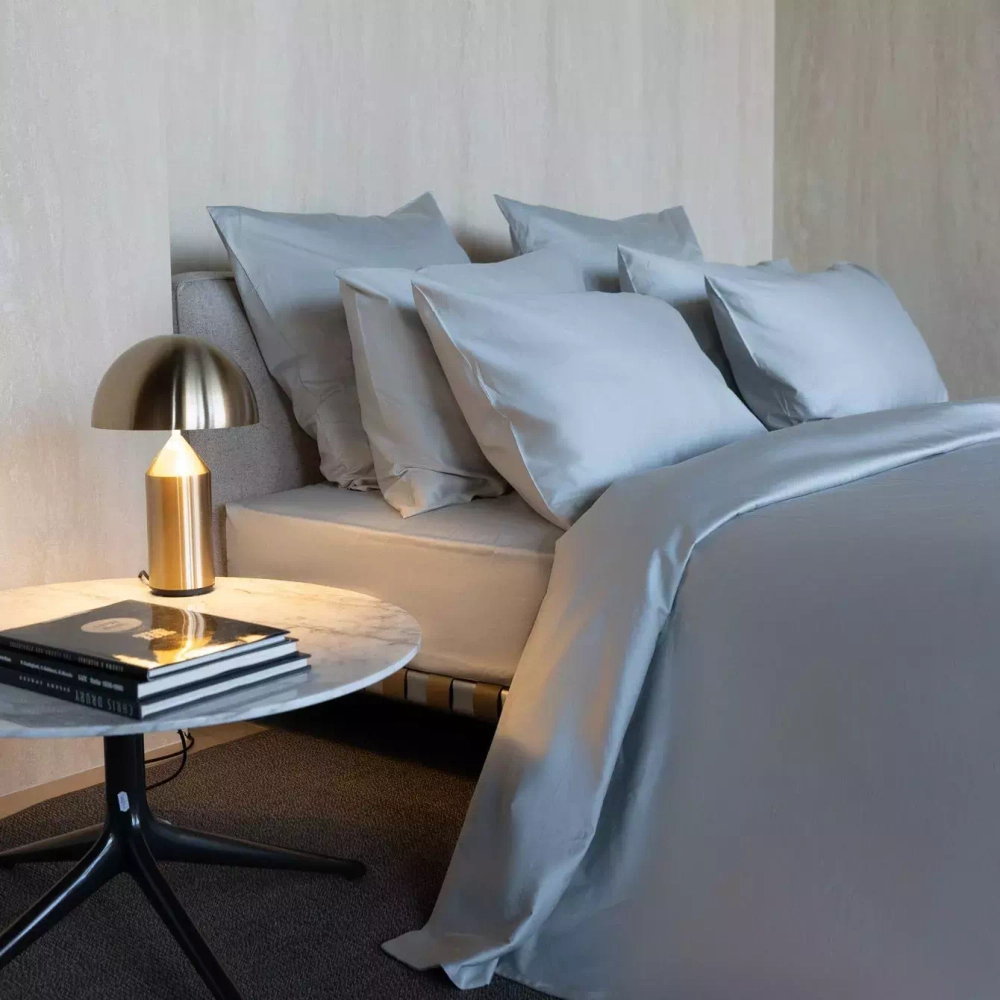 Постельное белье 2 спальное Mollen светло-серое